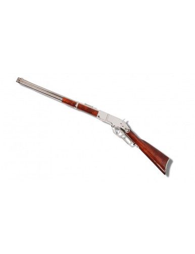 FUSIL WINCHESTER FINITION NICKEL POLI A LA MAIN 100CM