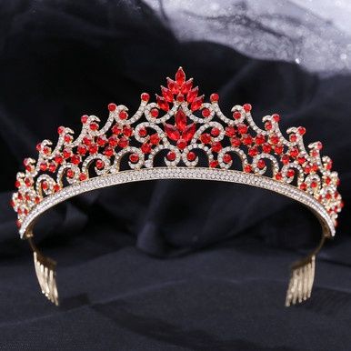 Tiara Emma - Goud/Rood