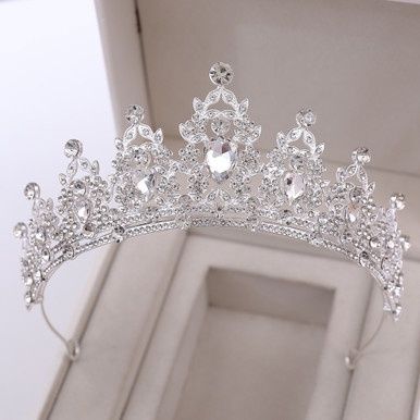 Tiara Justina - Zilver/Wit