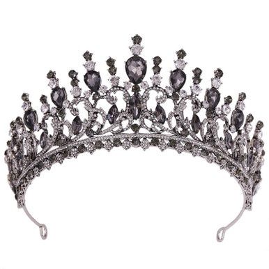 Tiara Clotilde - Zilver/Zwart