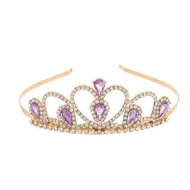 Tiara Aspasia - Goud/Paars