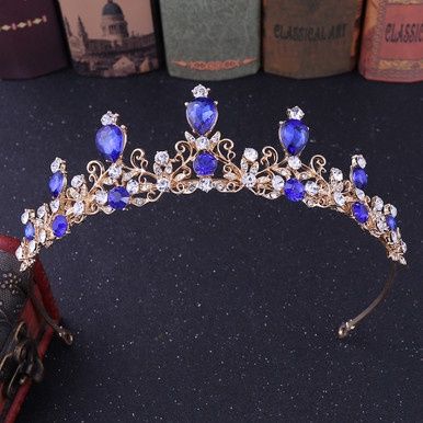 Tiara Helena - Goud/Blauw