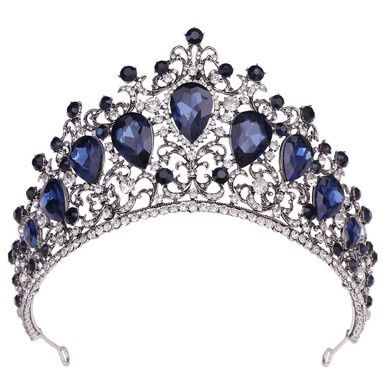 Tiara Beatrix - Zilver/Blauw