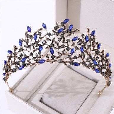 Tiara Leafya - Antiek Goud/Blauw