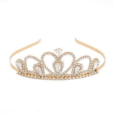 Tiara Aspasia - Goud/Wit
