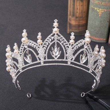 Tiara Ingrid - Zilver/Wit