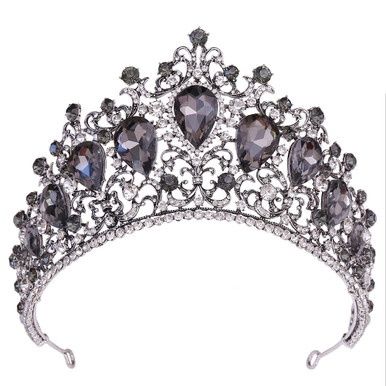Tiara Beatrix - Zilver/Zwart