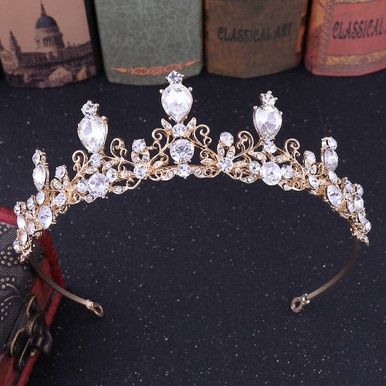 Tiara Helena - Goud/Wit