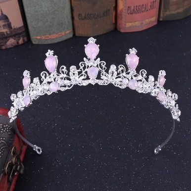 Tiara Helena - Zilver/Lila