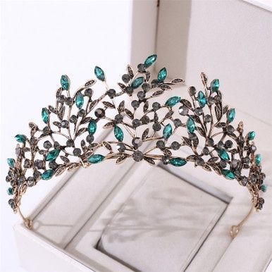 Tiara Leafya - Antiek Goud/Groen