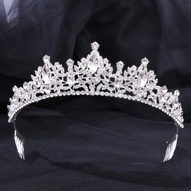 Tiara Lillian - Zilver/Wit