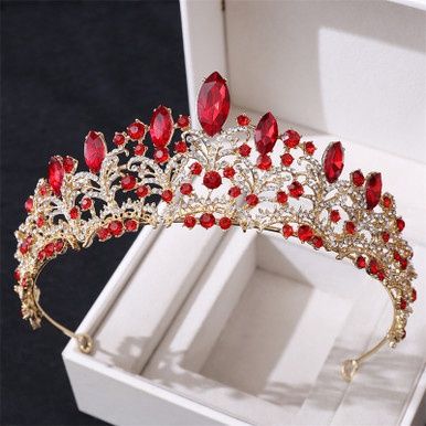 Tiara Mary - Goud/Rood