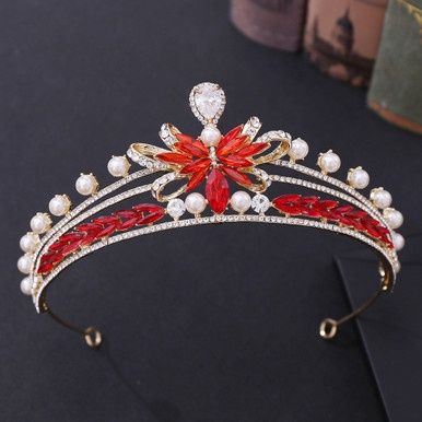 Tiara Valeria - Goud/Rood