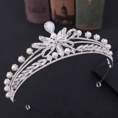Tiara Valeria - Zilver/Wit