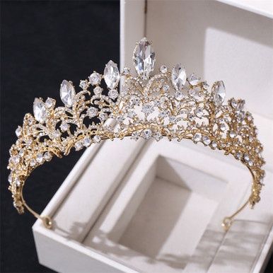 Tiara Mary - Goud/Wit