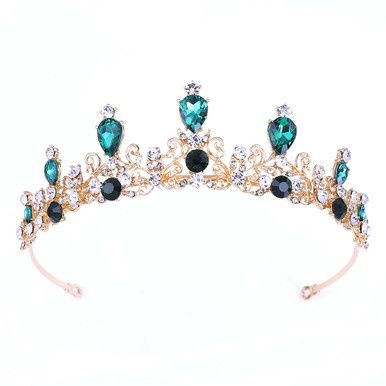 Tiara Helena - Goud/Groen