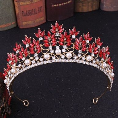 Tiara Livia - Goud/Rood