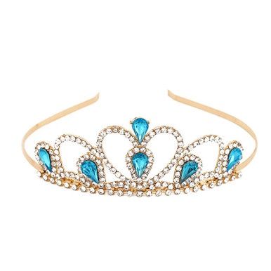 Tiara Aspasia - Zilver/Blauw