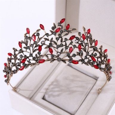 Tiara Leafya - Antiek Goud/Rood