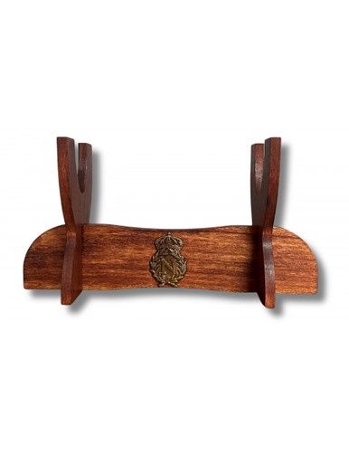 Houten Pistoolhouder met Napoleon Insigne - 21.8 cm