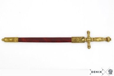 Napoleons Zwaard met Schede (Briefopener) - Goud - Met Statief