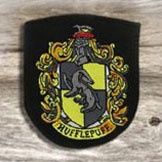 Strijkembleem Huffelpuf