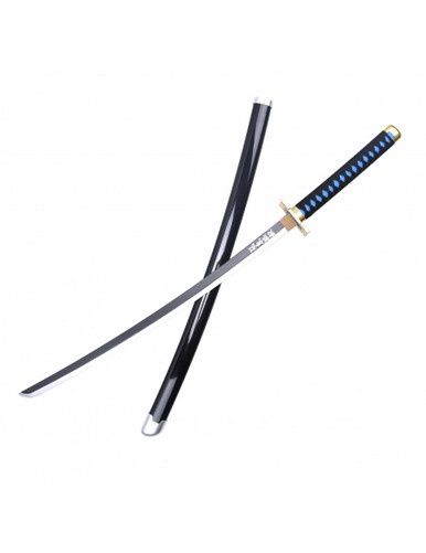 Katana Shirasaya - Zwart/Blauw - Hout