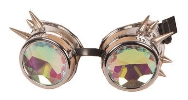 Bril Steampunk Kaleidoscoop - Zilver