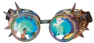 Bril Steampunk Kaleidoscoop - Metalic