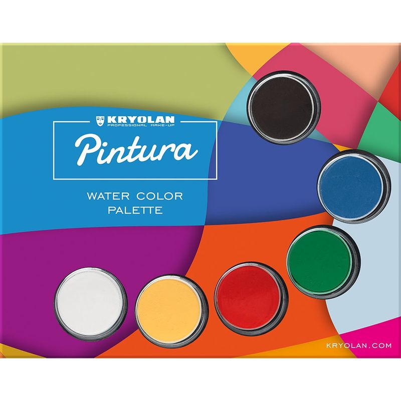 Pintura Waterschmink 6 Kleuren palet
