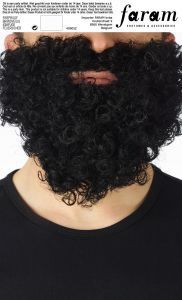 Baard Kabouter Kort Zwart