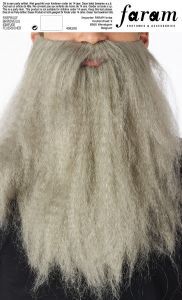 Baard Golvend Lang Grijs