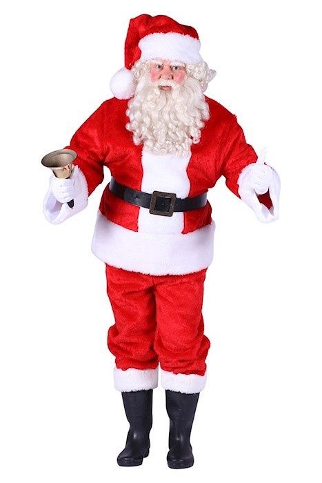 pluche kerstman rood