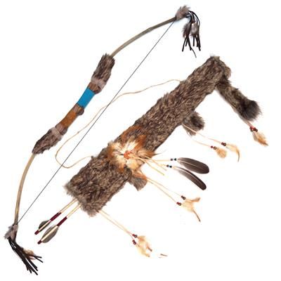 Indianen boog met pijlenkoker