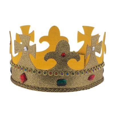 Koningskroon met glitter - Fleur de Lys