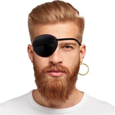 Piraten set - Ooglapje en Oorring