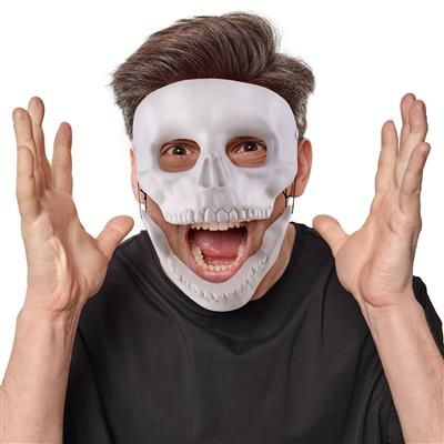 Masker doodskop met bewegende mond