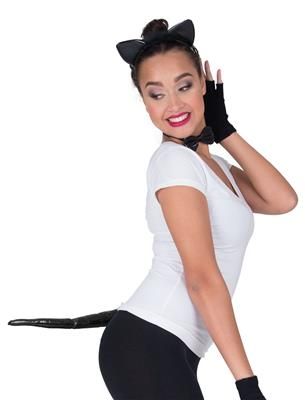 Katten set 3dlg - Zwart