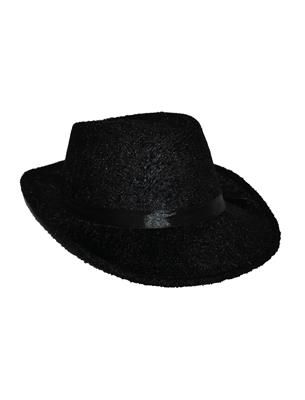 Hoed Al Capone Fedora - Zwart