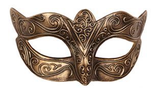 Venetiaans Masker Giulia Goud