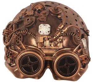 Masker Steampunk Led Brons