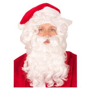 Pruik enbaard Kerstman