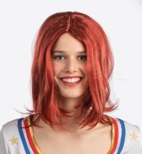 Pruik Girlsband Roodharig