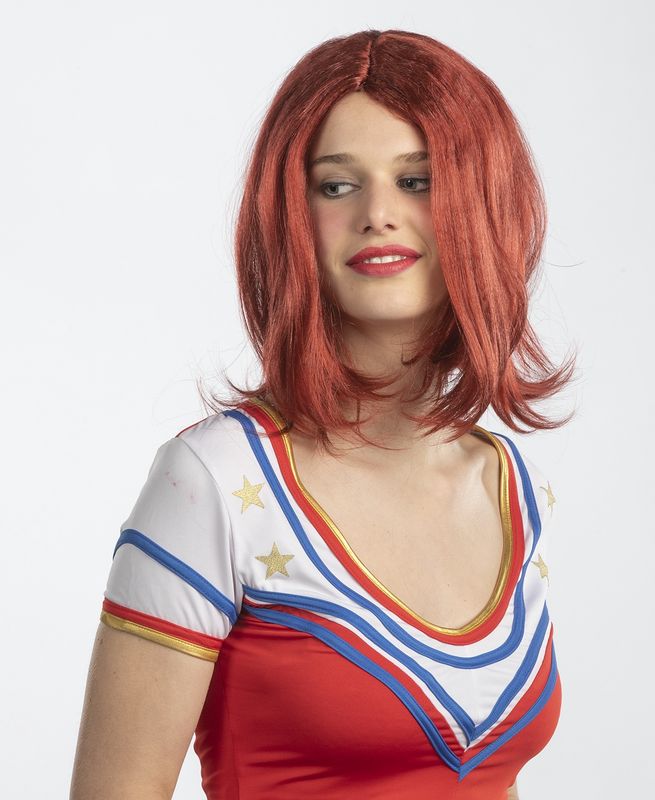 Pruik Girlsband Roodharig