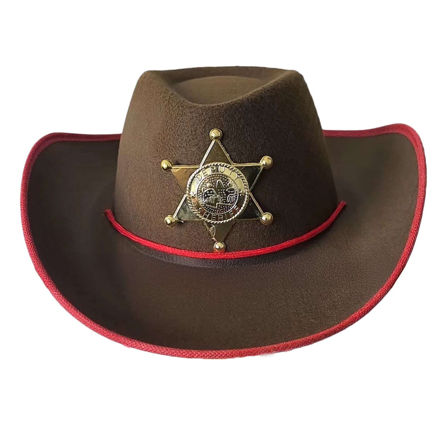 Cowboy Hoed Bruin met Sherif Ster