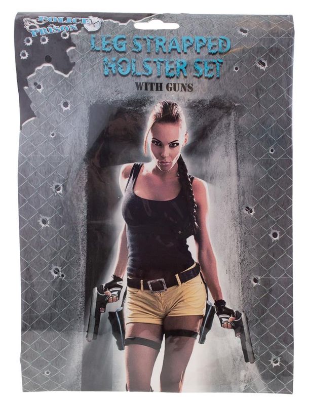 'Lara Croft' holster Met 2 Pistolen