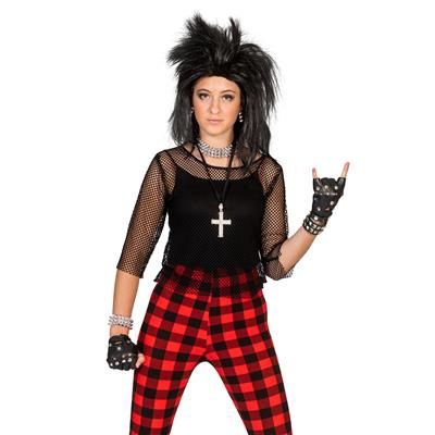 Punk Shirt Net Zwart