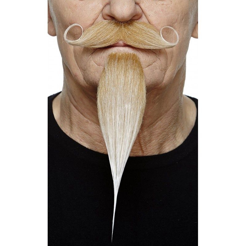 Grote Krul Snor Met Sik, Kleur: Blond