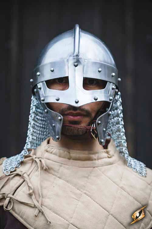 Raven Helm- Gepolijst Staal, Maat: Medium