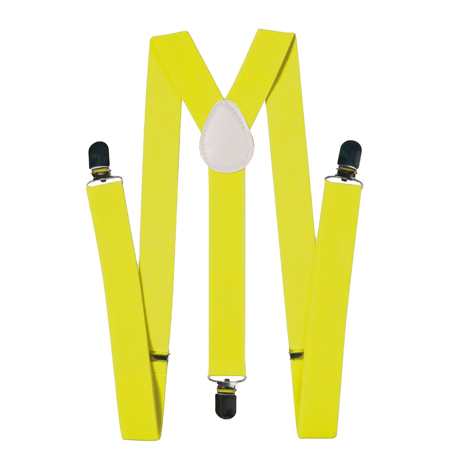Bretellen Fluo 4 Kleuren, Kleur: Fluo Geel